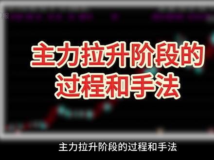 快速看懂主力拉升阶段的时机和手法 #股票知识 #主力拉升