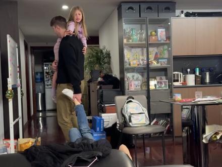 你爸是什么兵 #寒假的100种日常#亲子互动#爆笑家庭#抽象#反转