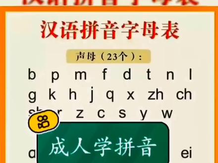 一年级汉语拼音字母表完整版#拼音 #抖音618好物节 #我要上热门 #拼音拼读 #幼小衔接 #汉语拼音 #成人拼音