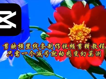 剪映横竖线条制作视频剪辑教程,新手要懂得使用,你也能成为高手#教程 #手机摄影 #创作灵感 #视频剪辑教程 #手机剪辑 #剪映 #Dou十小助手