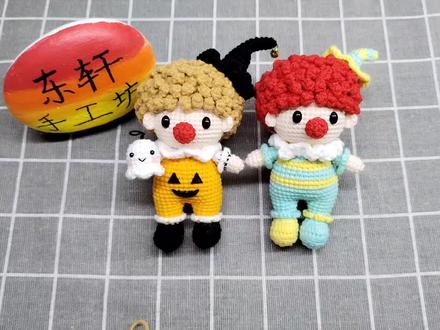 钩织可爱小丑教程一,钩织可爱小丑头部教程 #钩针编织教程 #我的手工作品 #爱手工爱生活 #钩织教程 #手工diy #手工制作 #钩针编织