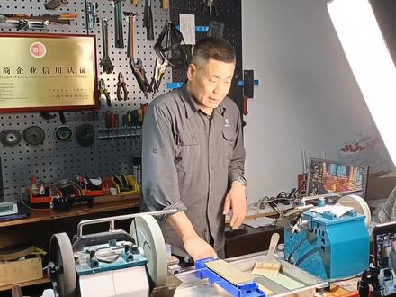 三合钢菜刀研磨教程之单边开刃复刃技术祥解 #工匠手艺 #工匠精神
