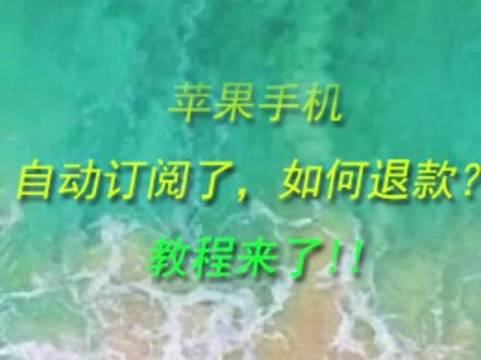 苹果订阅了服务如何退款#手机📱