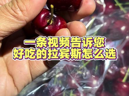 #车厘子 一条视频告诉您-好吃的拉宾斯怎么挑选!