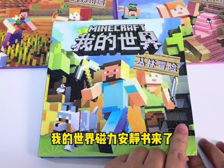我的世界磁力安静书来了,一共三个主题,快来一起玩吧