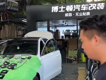 纯电版的奔驰C350,兄弟们觉得怎么样。#汽车改装升级 #专业汽车贴膜 #奔驰c350el #奔驰