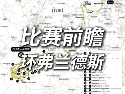 环弗兰德斯 比赛前瞻 #热点 #自行车比赛 #波加查 #范德普尔 #范阿尔特 #艾菲内普尔