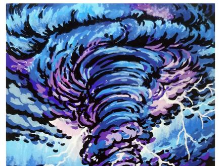 【龙卷风】拿起你们的马克笔,一起画画吧!~丙烯马克笔手绘系列#画画 #一看就会 #随便画 #马克笔手绘