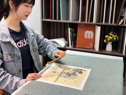 国画零基础教程-紫藤花画法 #国画 #国画教程 #国画紫藤花 #国画花鸟 #水墨画