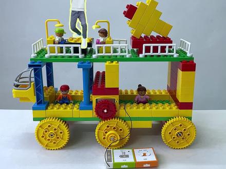 小小人的冷饮车,可以玩卖冰淇淋奶茶游戏#积木搭建 #益智玩具 #儿童玩具 #积木搭建 #启蒙早教