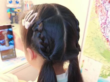 狂甩不乱的麻花辫发型~日常扎 上学扎 清爽收碎发#儿童编发#简单好看发型 #生女儿就是用来打扮的 #日常发型 #夏日清爽发型