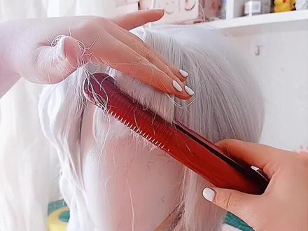 #鬼灭之刃#cos假发造型 耶好久没有做累的啦今天发一个制作过程!