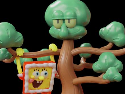 肯德基 海绵宝宝,招财进宝青松发财树 #肯德基 #肯德基玩具 #肯德基宅急送 #肯德基炸鸡