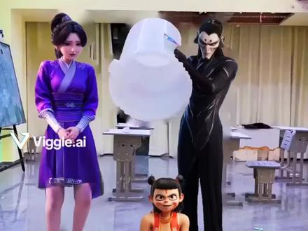 怎么出现两个哪吒?😱#哪吒 #殷夫人 #申公豹