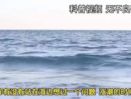大海每天涨潮退潮,那么多海水“消失”后到底去了哪?🔥〔上〕#潮汐现象 #涨潮退潮 #月亮引力 #天文地理 #清洁能源