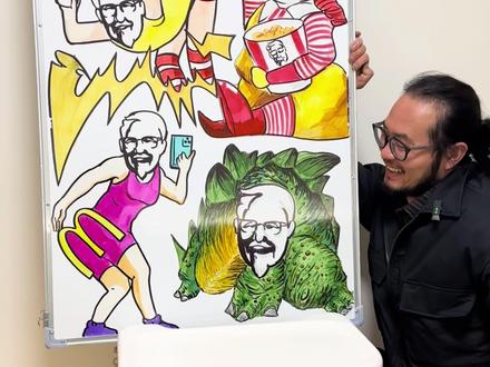 今天画美式快餐!#麦当劳#肯德基#画画#美术#灵魂画手