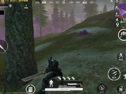 大刀机甲竟然可以刷掉酸雨区里的狼王#和平精英地铁逃生