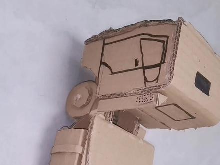 教你在家如何用纸板自制一辆军用运输卡车#动手制作 #DIY#军模 #纸箱改造 #动手能力
