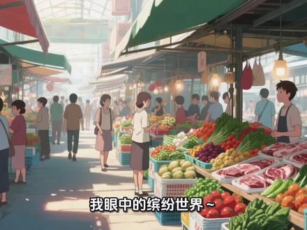 三上五单元习作~我眼中的缤纷世界~菜市场的烟火气