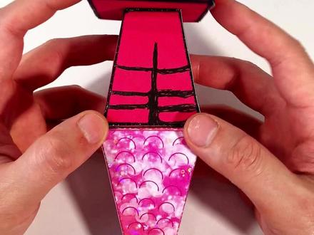 用纸制作节奏盒子美人鱼盲盒 #盲盒#节奏盒子#diy手工#乐高