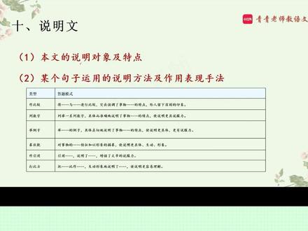 八上语文期末说明文常考题型答题思路 #八上期末 #八上语文 #期末复习 #阅读理解答题技巧