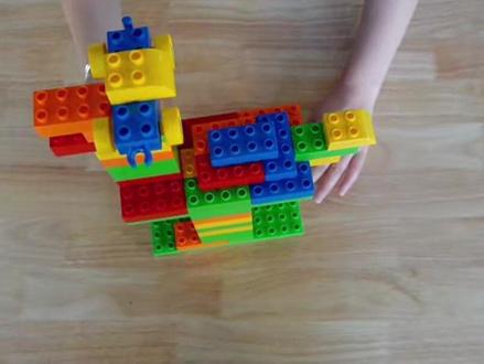 小小的堆积,成就大大的我。幼儿园小班第二课《鸵鸟》#幼儿乐高搭建教程 #小世界造出大创想 #机器人编程 #动手动脑 #专注力培养