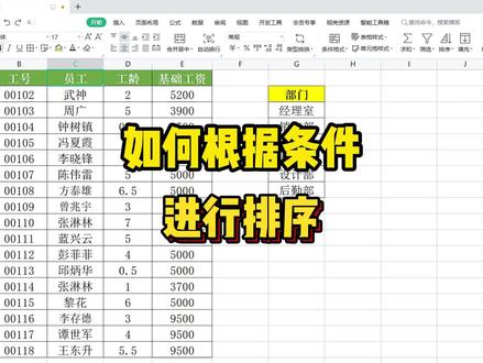 遇到这种表格,要求根据条件来排序,直接使用升序和降序是行不通 #WPS办公技巧 #excel技巧