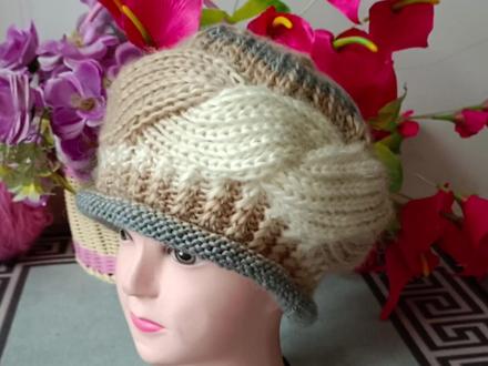 「三」异域风情大麻花帽子,高端大气 #我要做爆款 #帽子编织 #毛线帽 #钩针帽子 #帽子教程 #手工编织零基础教学 #棒针 #发带教程 #手工编织帽子 #棒针编织