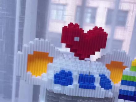 #拼装 #积木 用多余的颗粒拼一个小爱心,还不赶紧学起来 #爱心