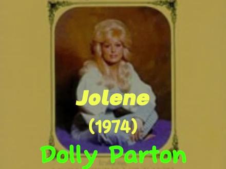 "Jolene" 是美国乡村音乐女歌手Dolly Parton的一首著名歌曲,于1973年发行。
这首歌讲述了一个女人对另一名女性名为Jolene的美丽金发女郎的担忧,她担心Jolene会夺走她的丈夫。 #乡村音乐 #多莉帕顿 #滚石评选史上最伟大的500首歌曲