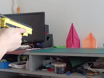 炫酷的纸弹枪 制作简单又省纸 教程很详细#手工diy #手工折纸 #纸弹枪 #纸枪 #纸枪可以发射