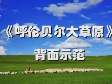 柔力球《呼伦贝尔大草原》背面演示教学