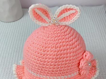 第1集|兔耳帽教程1#爱生活爱编织 #漂亮的帽子