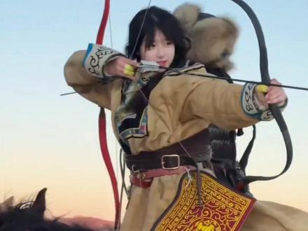 待我拱手河山讨你欢#爱不释手 #音乐 #王六堡 #射箭