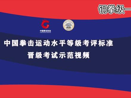 铜拳级一段,中国拳击运动水平考评内容视频#拳击