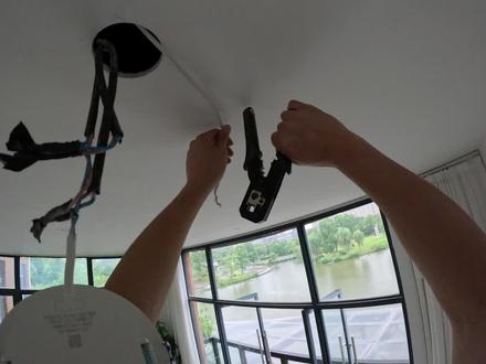 吸顶ap怎么装,第一视角锐捷AP安装锦集#智能化弱电工程 #弱电施工 #安装现场 #安防人 #安防监控