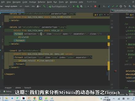 JAVA知识分享【第59集 mybatis批量操作数据】mybatis批量操作数据就是这么简单!#知识分享 #原创 #教程 #程序员 #科普