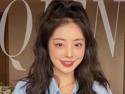 女团同款半马尾!绝显发量!芜湖~ #发型 #女团 #半马尾