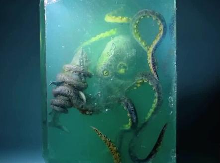 手工模型制作《巨型章鱼捕猎鲨鱼》希望大家能够喜欢#模型 #手工 #手工diy #模型制作 #制作过程