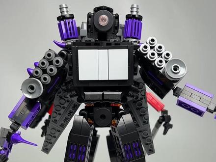 泰坦三体人来啦!快分享给你最好的监控人兄弟😂#潮玩 #国产积木 #拼装模型 #积木搭建 #我的玩具分享