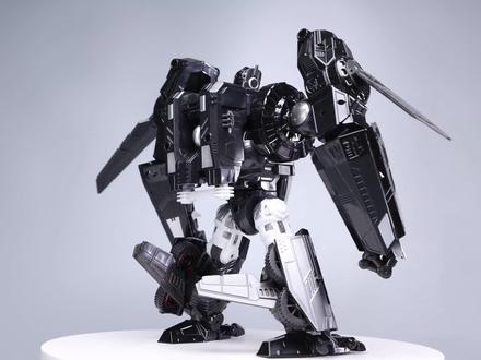 如果变形金刚7的猩猩队长是这样!TA黑色四变猩猩变形 #变形金刚 #定格动画 #玩具 #模型