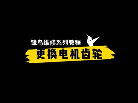 更换电机尼龙齿##锋鸟维修系列教程