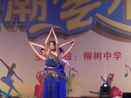柳树中学2018年艺术节09-傣族舞《月光下的凤尾竹》 #校园文化艺术节 #演出现场
