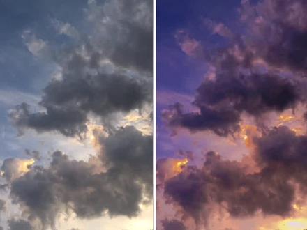 夏日粉云晚霞调色小技巧|快用这个方法来记录你的夏天吧。 @剪映 #剪映教程 #剪映调色