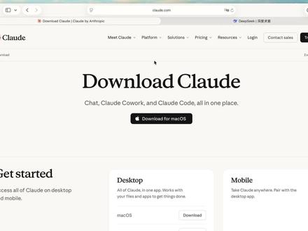 Claude Desktop 免登录、接入国产模型免订阅 claude desktop 接入国产模型 deepseek、minimax glm 模型
告别claude 登录不了,封号等风险
从此告别反复切换网页,一个软件里既享受Claude的丝滑交互,又白嫖DeepSeek的超强代码力和超长上下文。全程无废话配置教学,手把手带你修改配置文件,极客效率党必看!
#Claude #Agent #Anthropic #AI #claudecode