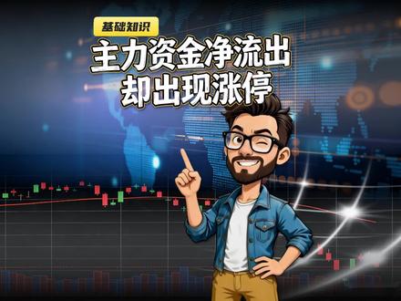 为什么主力资金明明是净流出,但股价却出现涨停呢? #股市行情分析 #散户炒股技巧 #股票知识科普 #财经知识普及