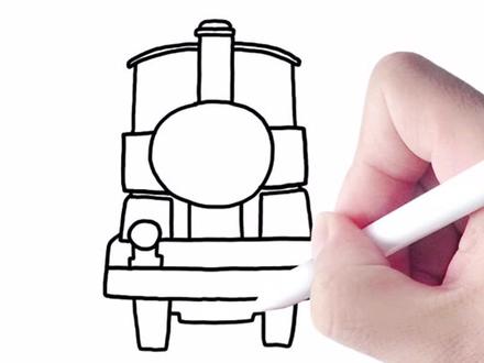 热爱助人为乐的小火车托马斯来啦.@抖音小助手 #简笔画