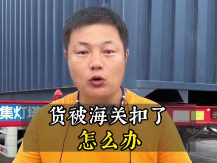 货被海关扣了要怎么处理?#危险品运输 #货代 #海关 #海运 @危险品货代-Shuke @危险品货代- Kira