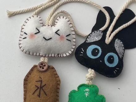 御守不织布挂件教程#艾特出你想艾特的人 #闺蜜#御守挂件