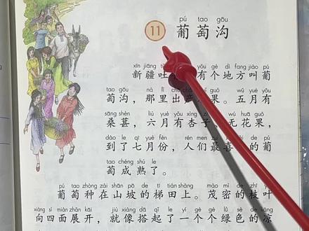二年级上册语文《葡萄沟》全文朗读。#二年级课文朗读视频 #二年级上册语文 #课文朗读 #二年级语文
